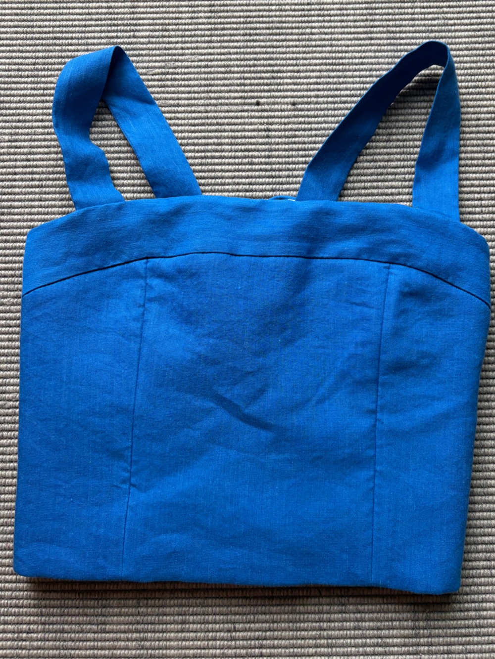 Alice + Olivia Royal Blue Crop Tank Top